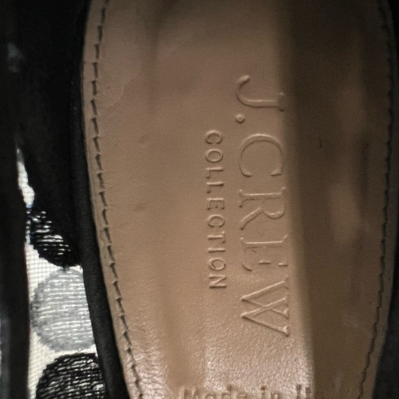 J. Crew Collection Elsie Polka Dot Mesh Heels size 8 - Picture 5 of 7